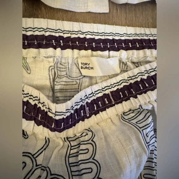 Tory Burch Zebra Print Shirt and Shorts Set - Picture 7 of 7